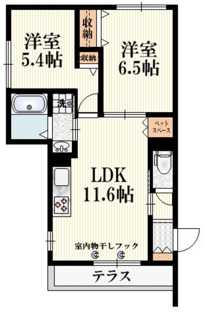 杉並区阿佐谷北のマンションの間取り