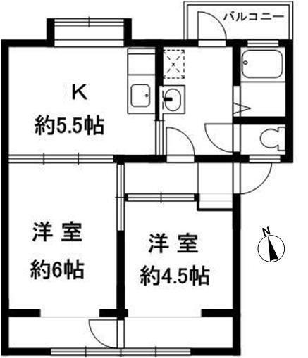 舞子片山団地4号棟の間取り