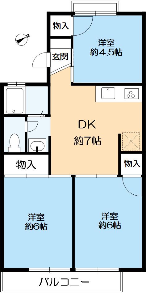 マジェール六甲の間取り