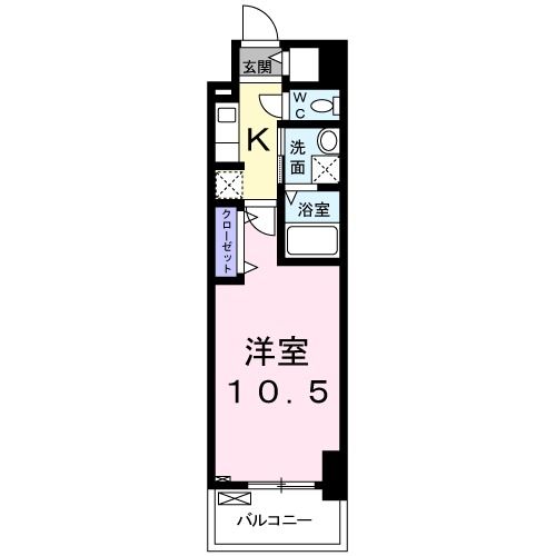 千葉市中央区問屋町のマンションの間取り