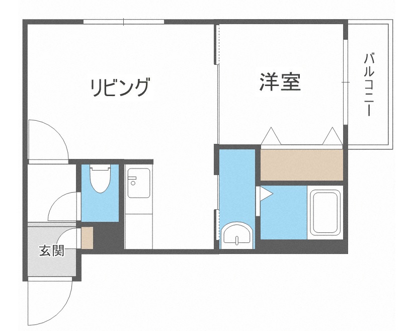 グランディール菊水の間取り