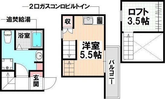 名古屋市南区砂口町のアパートの間取り