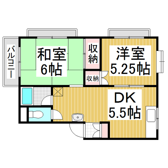 サンサイド６の間取り