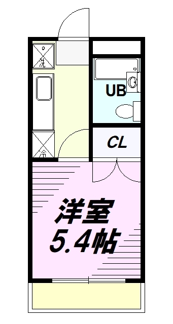 八王子市狭間町のマンションの間取り