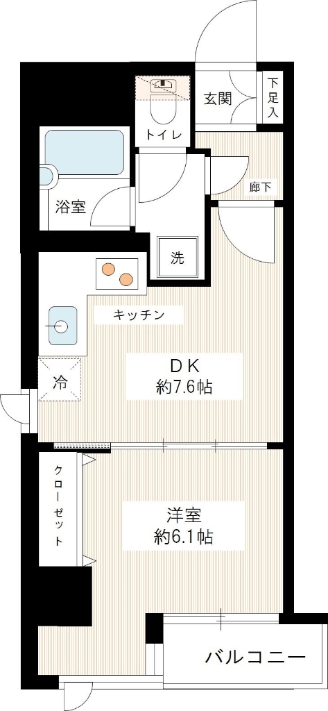 カスタリア新宿御苑の間取り