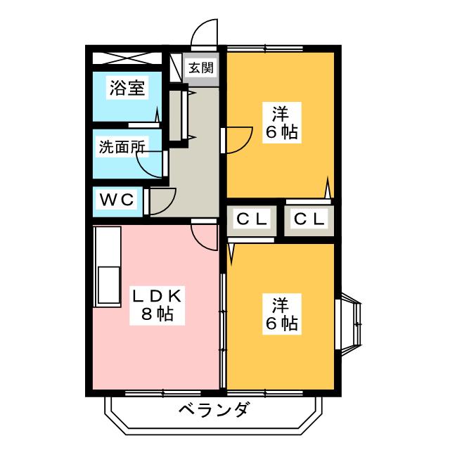 サン・ファミーユIIの間取り