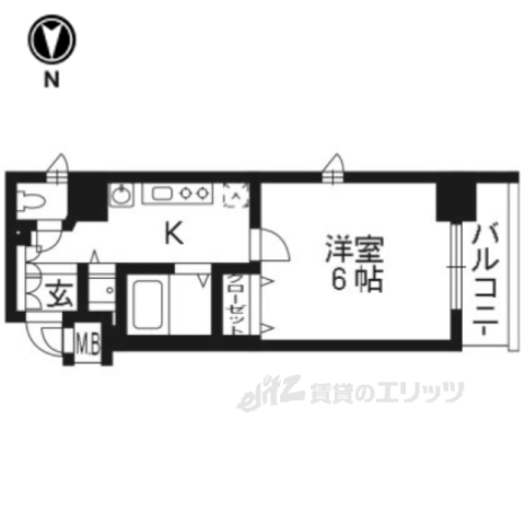 【アクロス京都七条鴨川御苑の間取り】