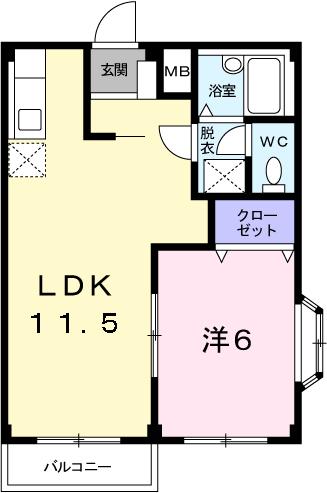 フランボワーズＧの間取り