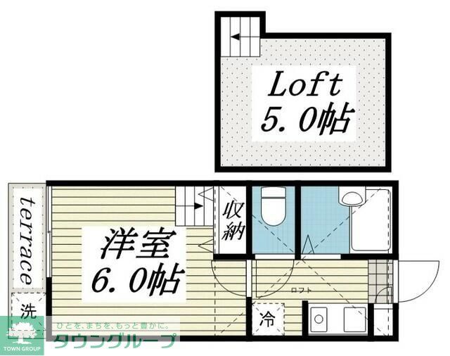 我孫子市台田のアパートの間取り