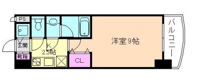 カスタリアタワー肥後橋の間取り