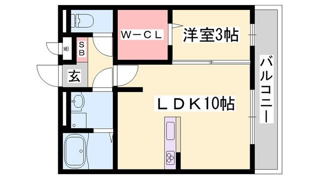 ノア東山　B棟の間取り