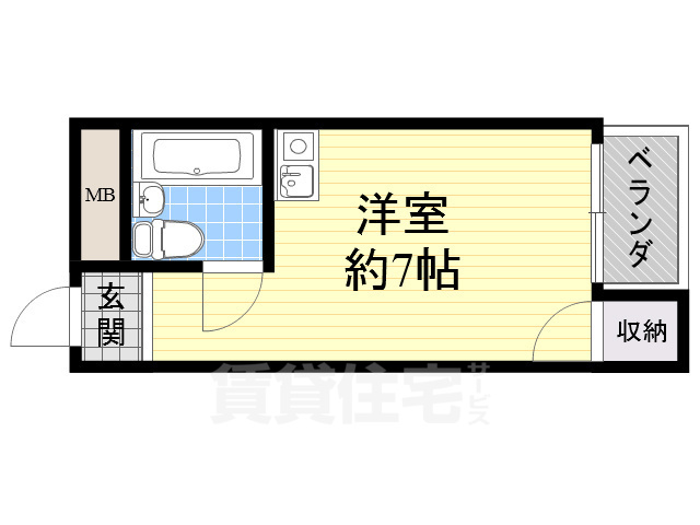 フォンティーヌ高槻1の間取り