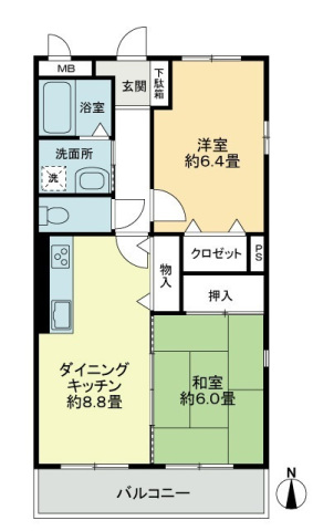 フィネスリバージュの間取り