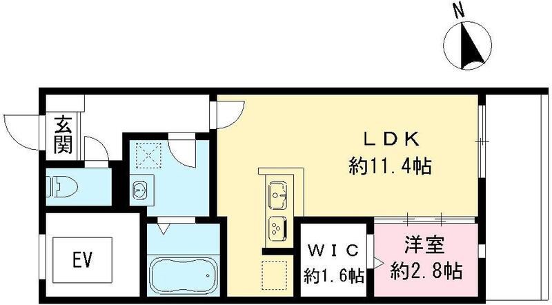 尼崎市若王寺のマンションの間取り