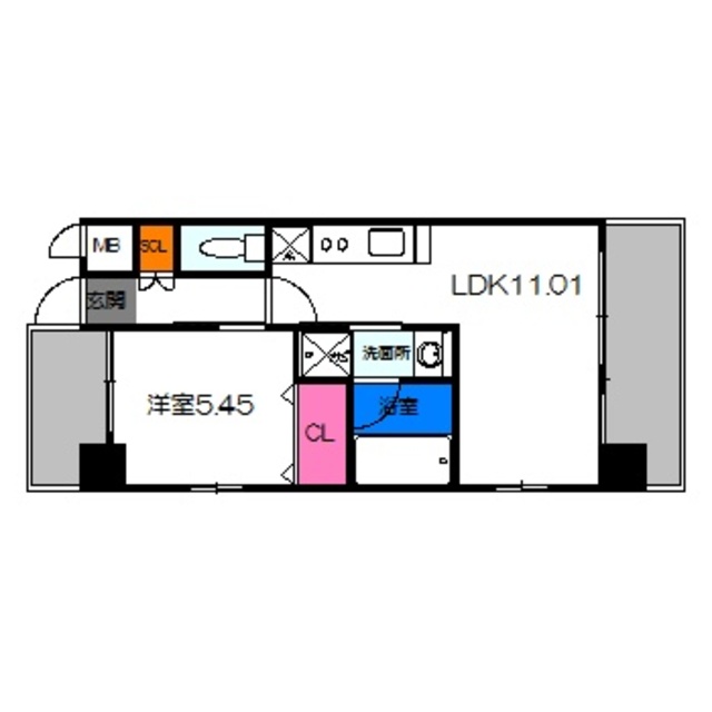 プレジオ城東中央の間取り