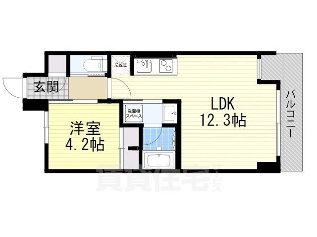 吹田市藤白台のマンションの間取り