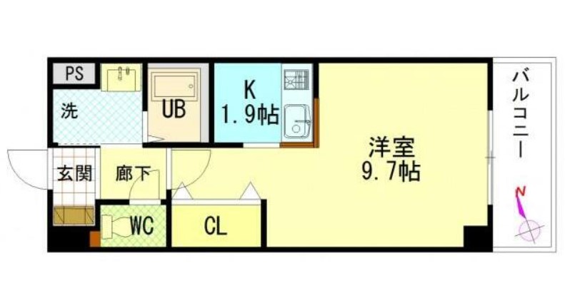 呉市広古新開のマンションの間取り