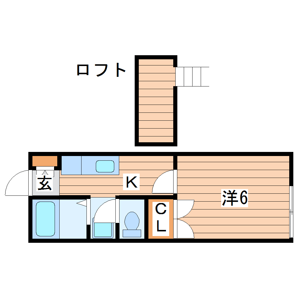 コーポ青木の間取り