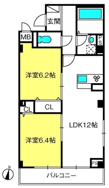 エクセレント　ヒルズの間取り