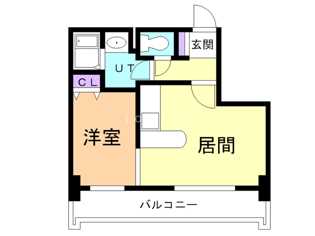 札幌市北区北十一条西のマンションの間取り