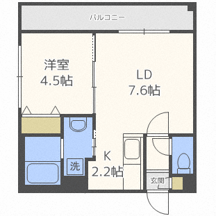 Ｓａｑ　ｒａｓ(サクラス）の間取り