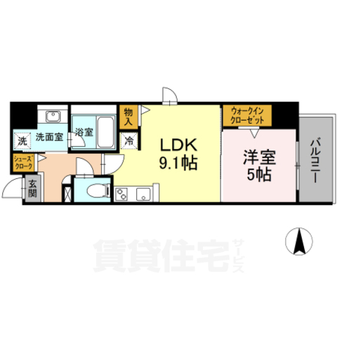 ダイワシティー庄内通の間取り