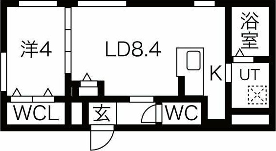 ル・ヌアージュ北円山の間取り