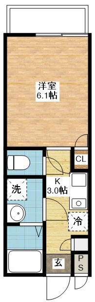 長崎市東町のマンションの間取り