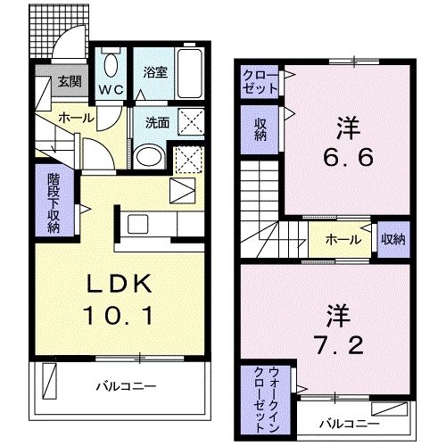 カーサ　アオバの間取り