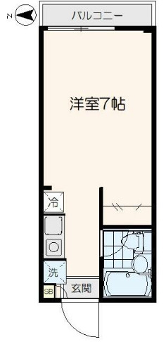 東京都八王子市打越町（マンション）の賃貸物件の間取り