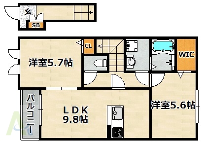 ウエストヒルズ西六甲の間取り