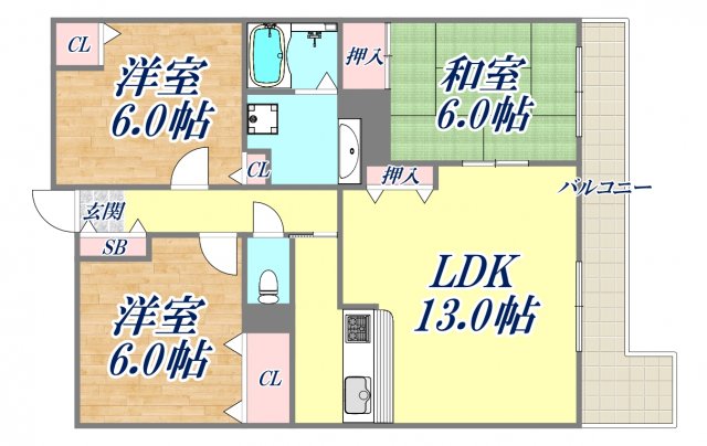 サンテ東甲子園の間取り写真