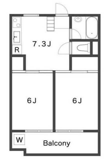 Bespoke Apartments Kawaguchiの間取り写真