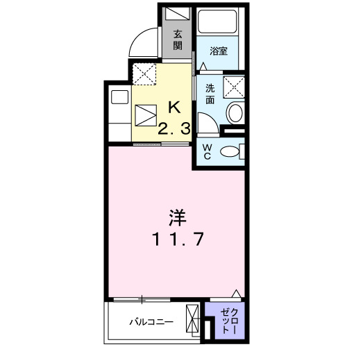 ベルオーブVの間取り写真