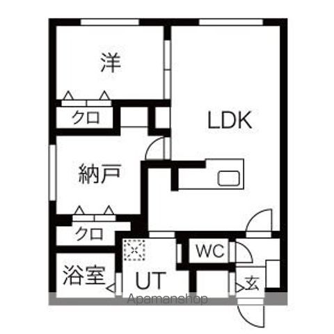 Stella Eniwa station side(ステラ恵庭駅の間取り写真