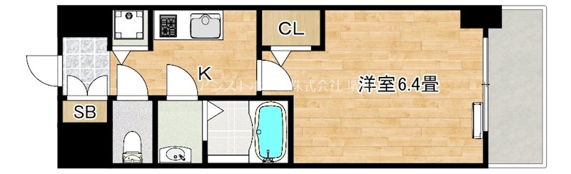 S-RESIDECE堺湊駅前azureの間取り写真