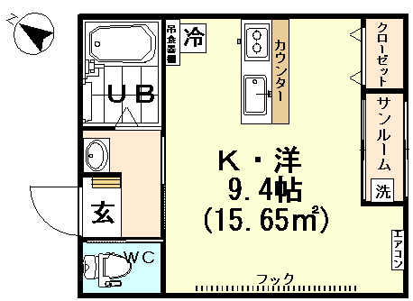 NSコーポ魚津の間取り