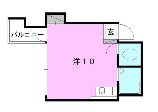 松山市味酒町のマンションの間取り