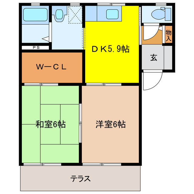 サン・クレールB・C棟の間取り