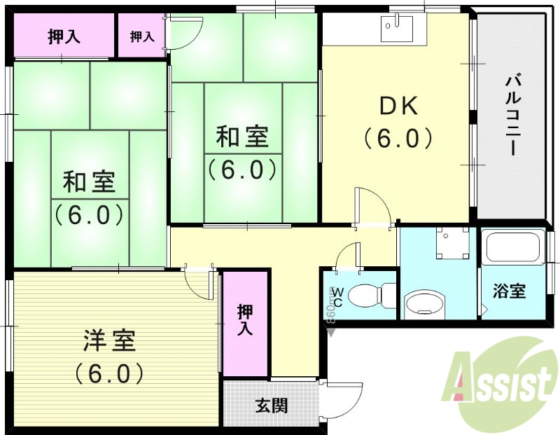 【ユーガーデンの間取り】