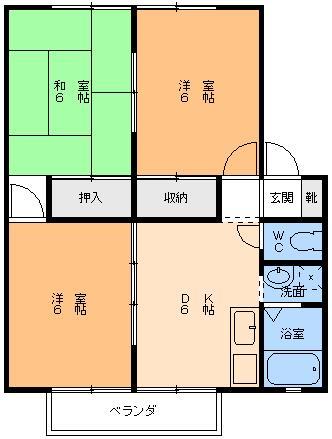 サンビレッジウィンヒル(A)、5(B)の間取り