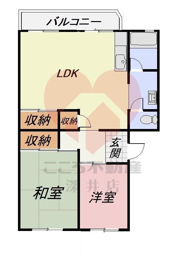 スマリオ熊取団地2棟の間取り