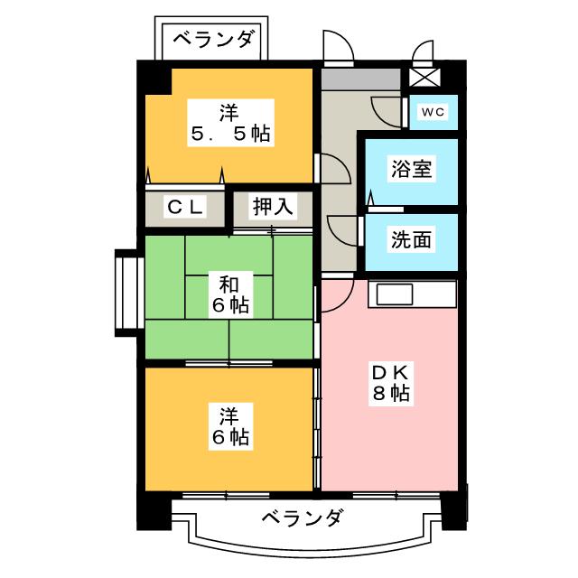 アビタシオン一番の間取り