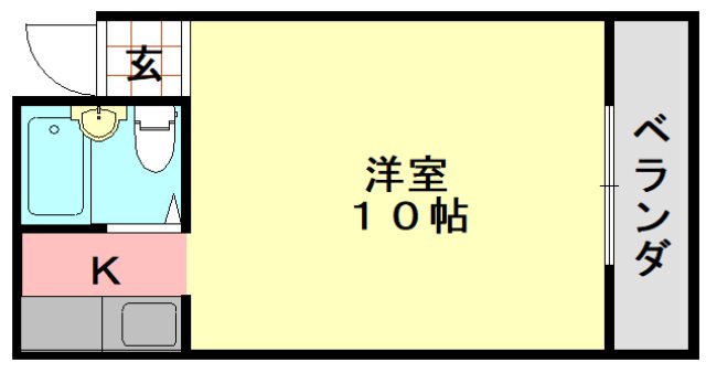 大阪市平野区平野南のマンションの間取り