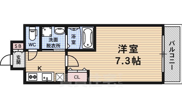 【京都市下京区万寿寺町のマンションの間取り】