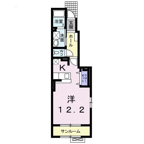 糸魚川市大字大和川のアパートの間取り