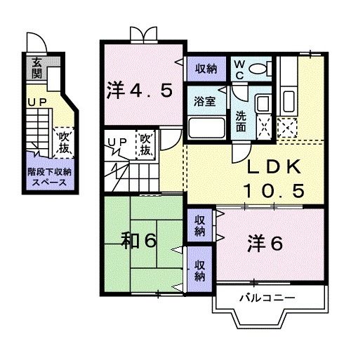 【桜ハイム壱番館の間取り】