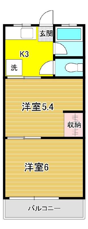 若林マンションの間取り