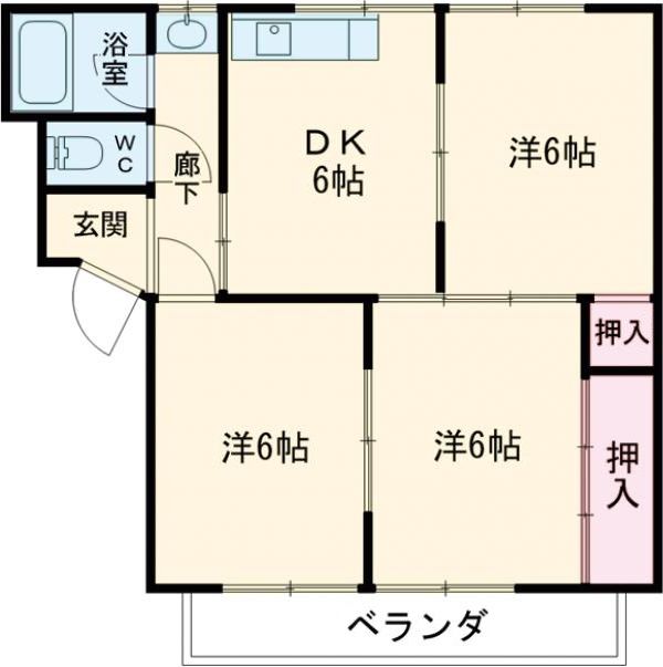 各務原ハイツの間取り