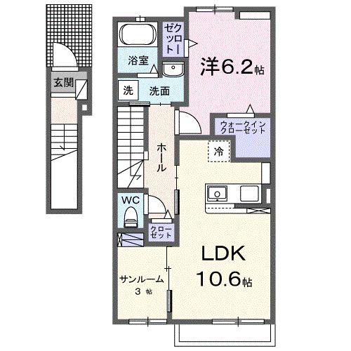 ブリリアントIIＢの間取り